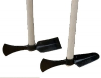 Wiedehopfhaue, ovales Blatt, geschmiedet