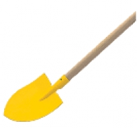 adlus Kinder-Spitzschaufel gelb