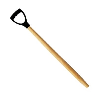 D-Griff Stiel Natur Esche, feingeschliffen