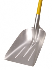 Thüga Alu Schnee- und Getreideschaufel mit Stiel