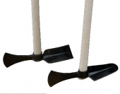 Wiedehopfhaue, ovales Blatt, geschmiedet